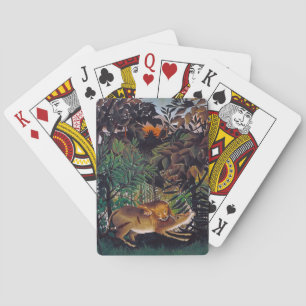 Henri Rousseau - The Hungry Lion Playing Cards