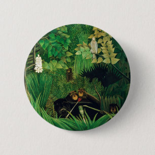 Henri Rousseau - The Merry Jesters 2 Inch Round Button