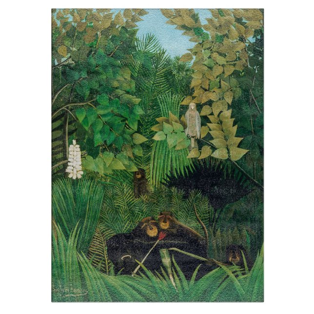 Henri Rousseau - The Merry Jesters Cutting Board (Creator Uploaded)