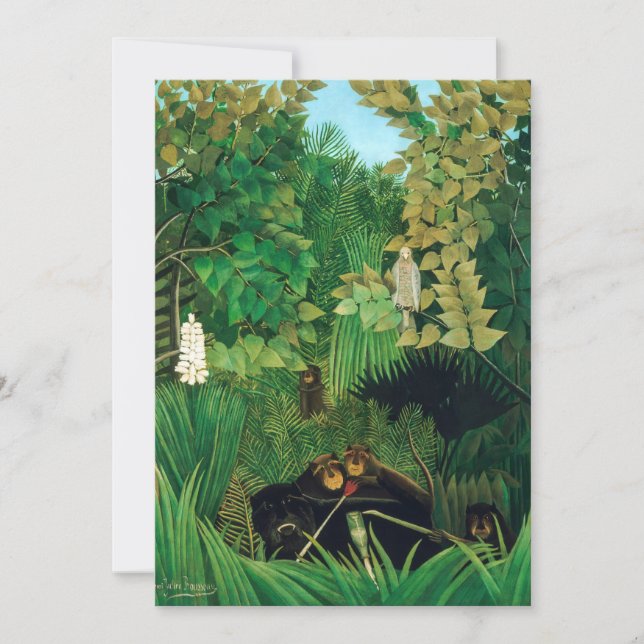 Henri Rousseau - The Merry Jesters Invitation (Front)