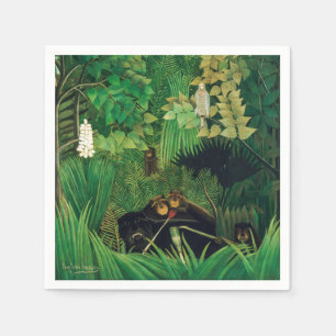 Henri Rousseau - The Merry Jesters Napkin