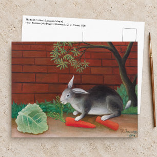 Henri Rousseau - The Rabbit's Meal Postcard