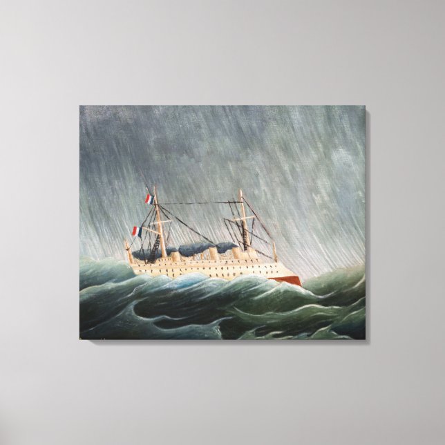 Henri Rousseau - The Ship in the Tempest Canvas Print (Front)