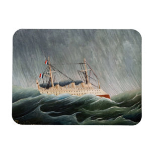 Henri Rousseau - The Ship in the Tempest Magnet