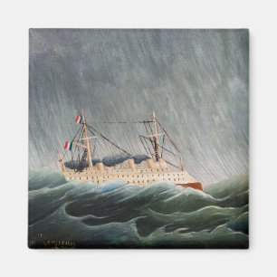 Henri Rousseau - The Ship in the Tempest Magnet