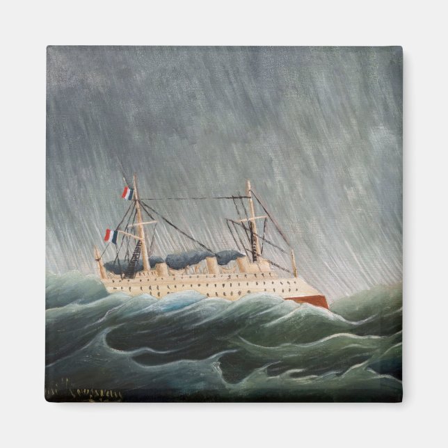 Henri Rousseau - The Ship in the Tempest Magnet (Front)