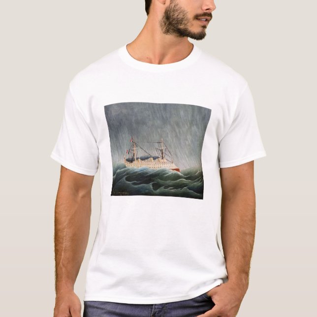 Henri Rousseau - The Ship in the Tempest T-Shirt (Front)
