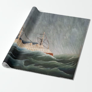 Henri Rousseau - The Ship in the Tempest Wrapping Paper