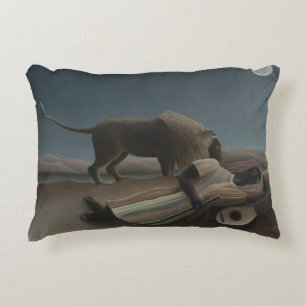 Henri Rousseau - The Sleeping Gypsy Decorative Pillow