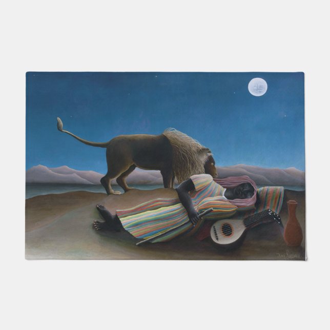 Henri Rousseau - The Sleeping Gypsy Doormat (Front)