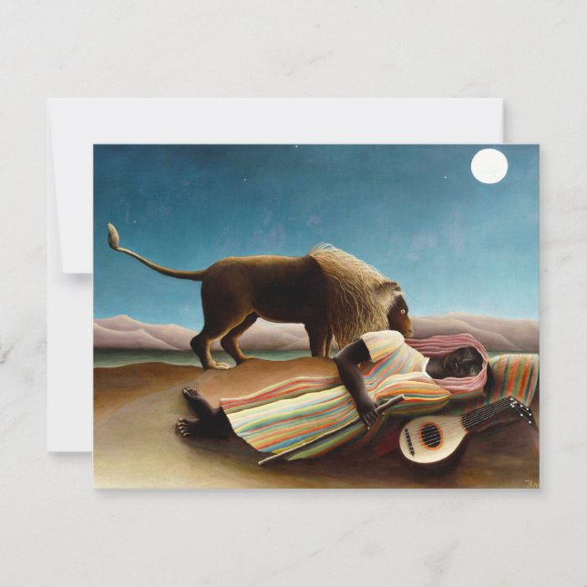 Henri Rousseau The Sleeping Gypsy Invitations (Front)