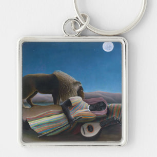 Henri Rousseau - The Sleeping Gypsy Keychain