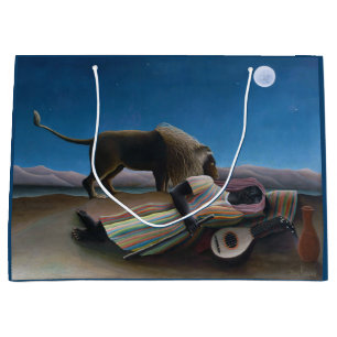 Henri Rousseau - The Sleeping Gypsy  Large Gift Bag