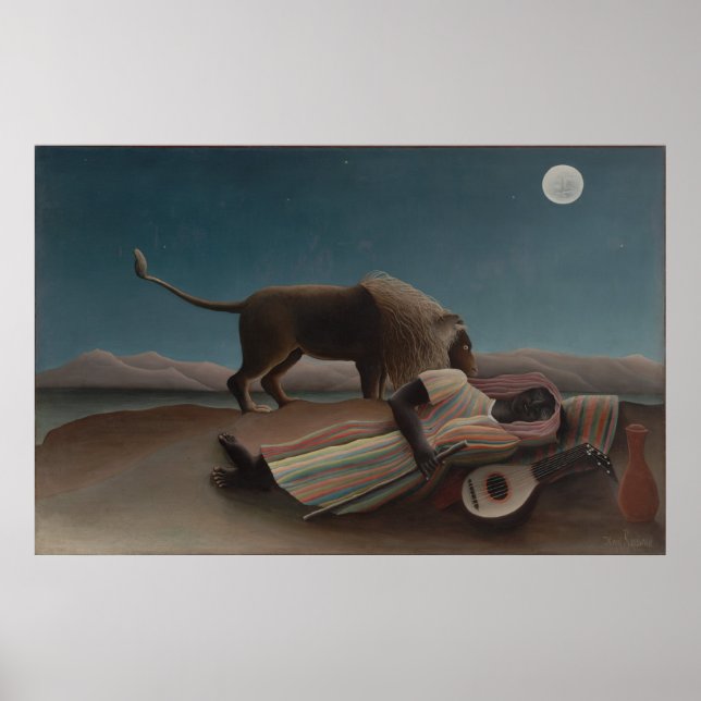 Henri Rousseau - The Sleeping Gypsy Poster (Front)