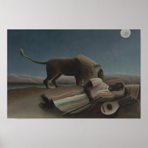 Henri Rousseau - The Sleeping Gypsy Poster