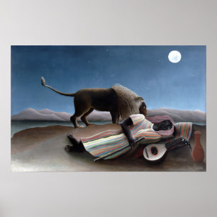 Henri Rousseau The Sleeping Gypsy Poster