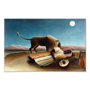 Henri Rousseau The Sleeping Gypsy Print