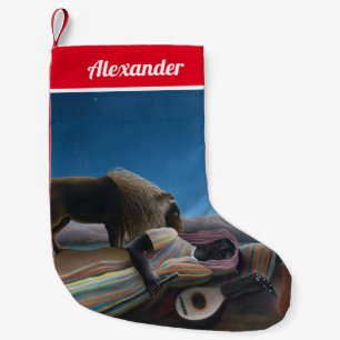 Henri Rousseau - The Sleeping Gypsy Small Christmas Stocking