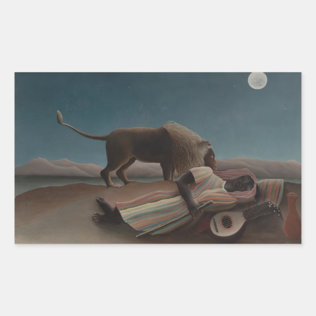 Henri Rousseau - The Sleeping Gypsy Sticker (Front)