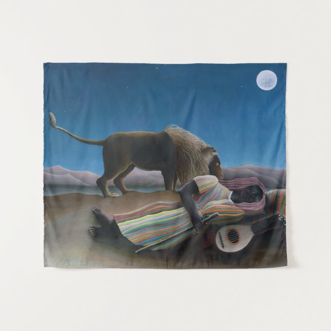 Henri Rousseau - The Sleeping Gypsy Tapestry (Front (Horizontal))