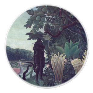 Henri Rousseau - The Snake Charmer Ceramic Knob