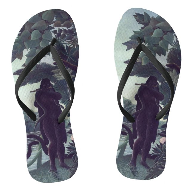 Henri Rousseau - The Snake Charmer Flip Flops (Footbed)