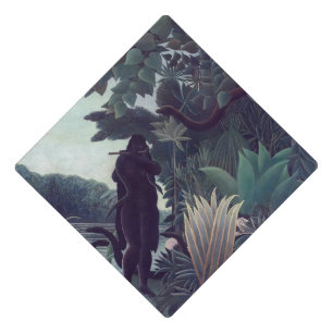 Henri Rousseau - The Snake Charmer Graduation Cap Topper