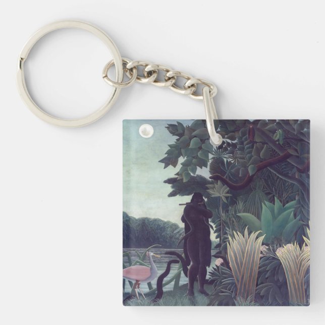 Henri Rousseau - The Snake Charmer Keychain (Front)