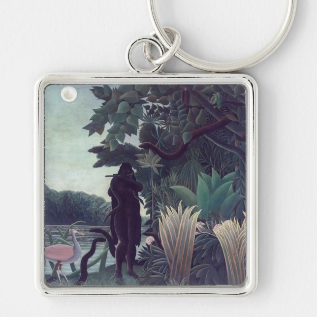 Henri Rousseau - The Snake Charmer Keychain (Front)