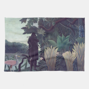 Henri Rousseau - The Snake Charmer Kitchen Towel