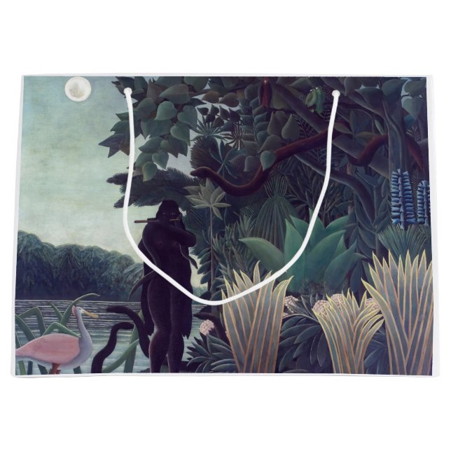 Henri Rousseau - The Snake Charmer Large Gift Bag (Front)