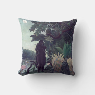 Henri Rousseau - The Snake Charmer Throw Pillow