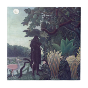 Henri Rousseau - The Snake Charmer Tile