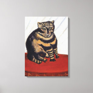 Henri Rousseau - The Tiger Cat ( Le Chat Tigre ) Canvas Print