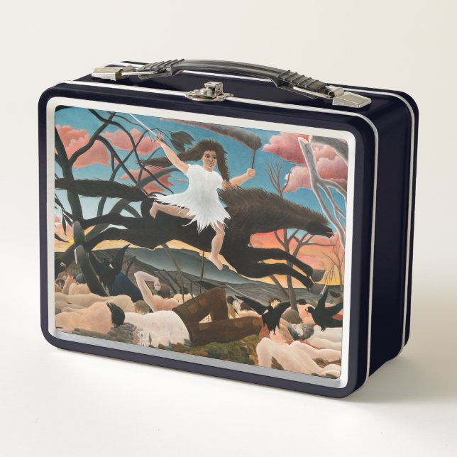 Henri Rousseau - The War Metal Lunch Box (Front)
