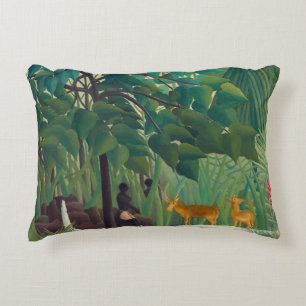 Henri Rousseau - The Waterfall Accent Pillow