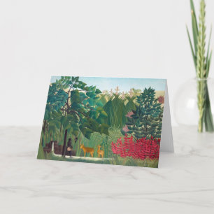 Henri Rousseau - The Waterfall Card