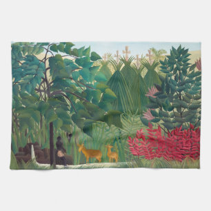Henri Rousseau - The Waterfall Kitchen Towel