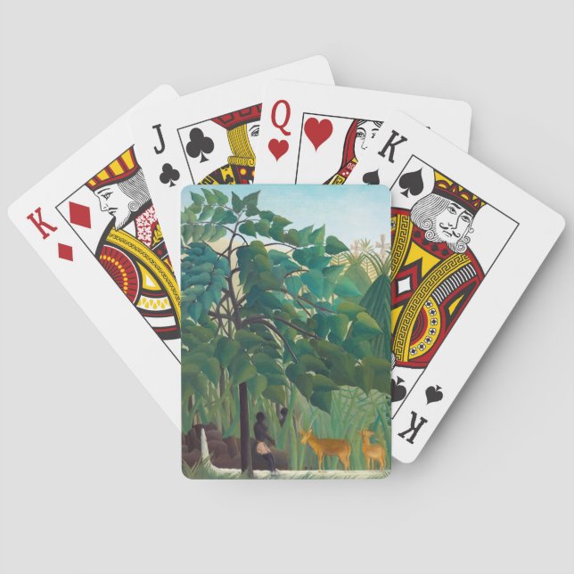 Henri Rousseau - The Waterfall Playing Cards (Back)