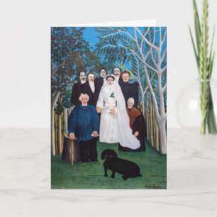Henri Rousseau - The Wedding Party Card