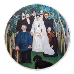 Henri Rousseau - The Wedding Party Ceramic Knob