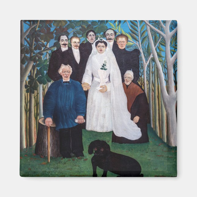 Henri Rousseau - The Wedding Party Magnet (Front)