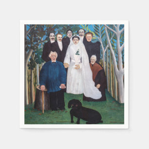 Henri Rousseau - The Wedding Party Napkin