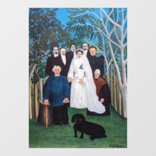 Henri Rousseau - The Wedding Party Window Cling