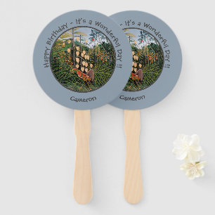 Henri Rousseau Tiger & Bull Party Items Collection Hand Fan