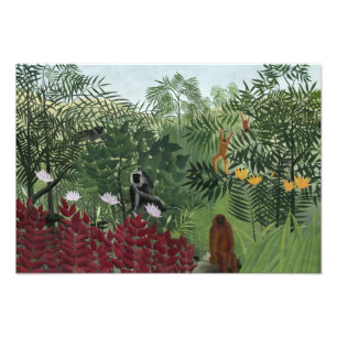 Henri Rousseau - Tropical Forest with Monkeys Photo Print