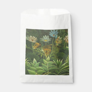 Henri Rousseau Tropical Jungle Lion Vintage Print Favour Bag
