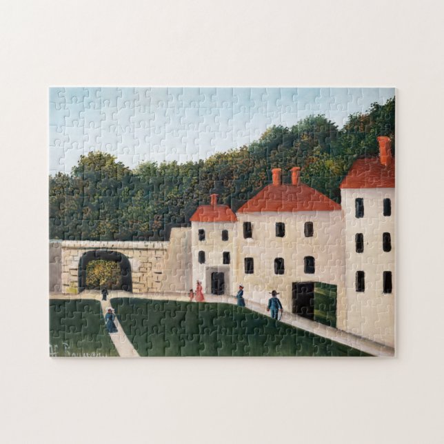 Henri Rousseau - Walkers in a Park Jigsaw Puzzle (Horizontal)