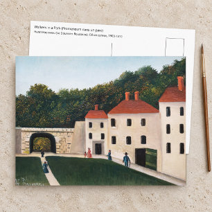 Henri Rousseau - Walkers in a Park Postcard