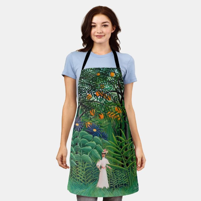 Henri Rousseau - Woman Walking in an Exotic Forest Apron (Worn)